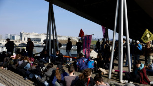 Climat: Extinction Rebellion occupe bri&egrave;vement une passerelle parisienne avant le 2e tour des municipales