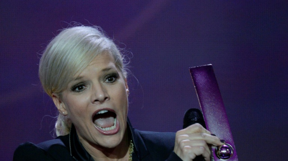 ESC-Finale in Malm&ouml;: Moderatorin Ina M&uuml;ller verk&uuml;ndet Punkte von deutscher Jury