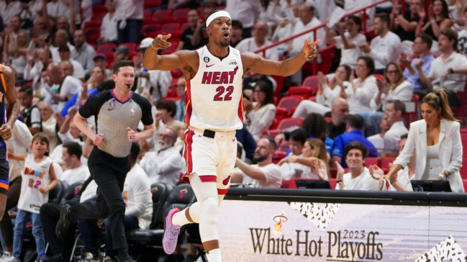 Butler, Adebayo dominate Knicks to leave Heat on brink