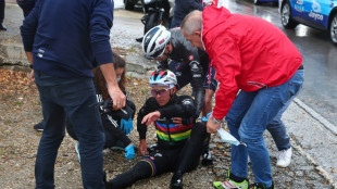 Evenepoel 'happy' after double crash at Giro 