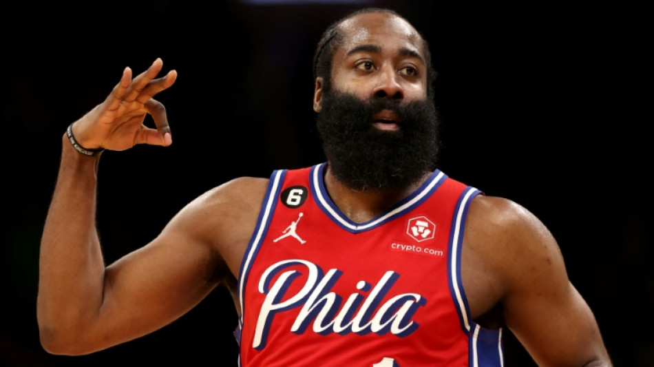 Ice-cool Harden scores 45 as Sixers stun Celtics 