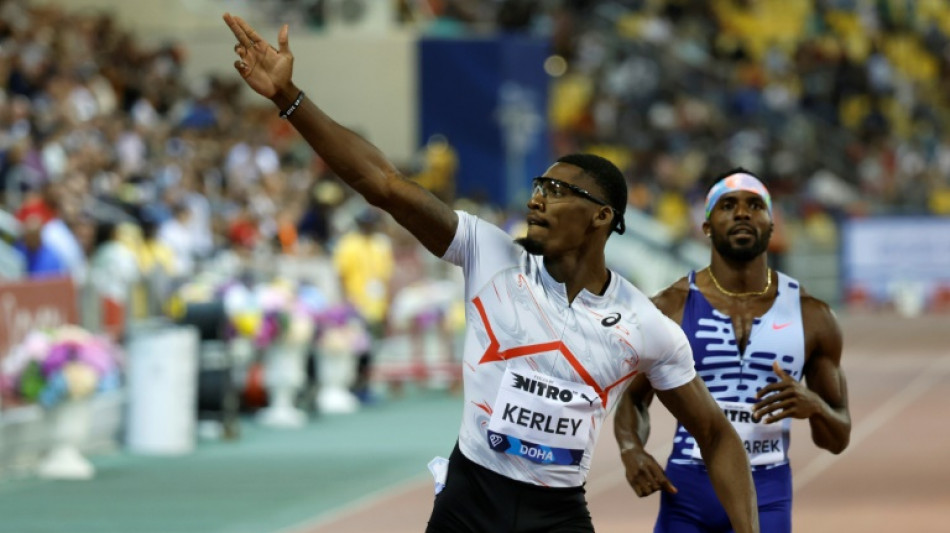 Doha winner Kerley to go for sprint double at worlds