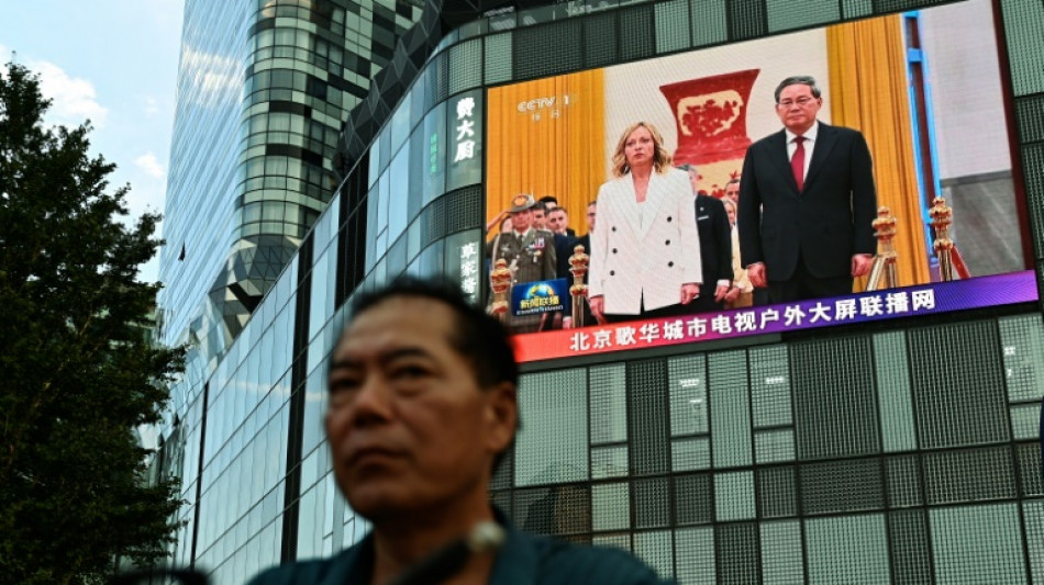 La Chine est un "interlocuteur important" pour r&eacute;gler les probl&egrave;mes mondiaux, assure Meloni &agrave; P&eacute;kin