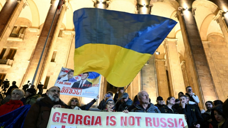 Milhares protestam contra vit&oacute;ria do partido governista nas controversas elei&ccedil;&otilde;es da Ge&oacute;rgia