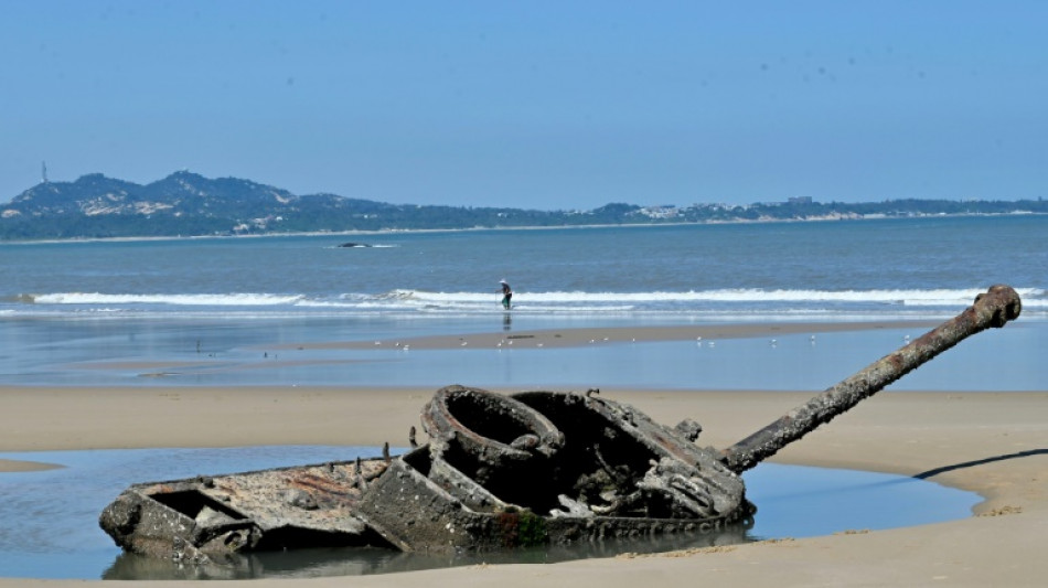 A la fronti&egrave;re, les insulaires ta&iuml;wanais imperturbables face aux tambours de guerre chinois