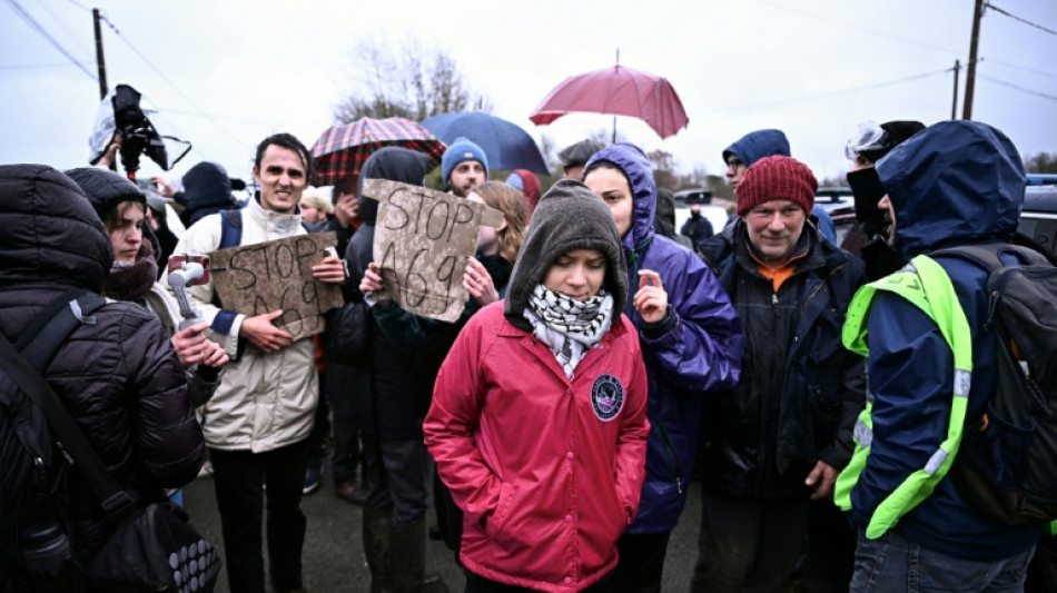 Greta Thunberg junta-se a protesto contra constru&ccedil;&atilde;o de rodovia na Fran&ccedil;a