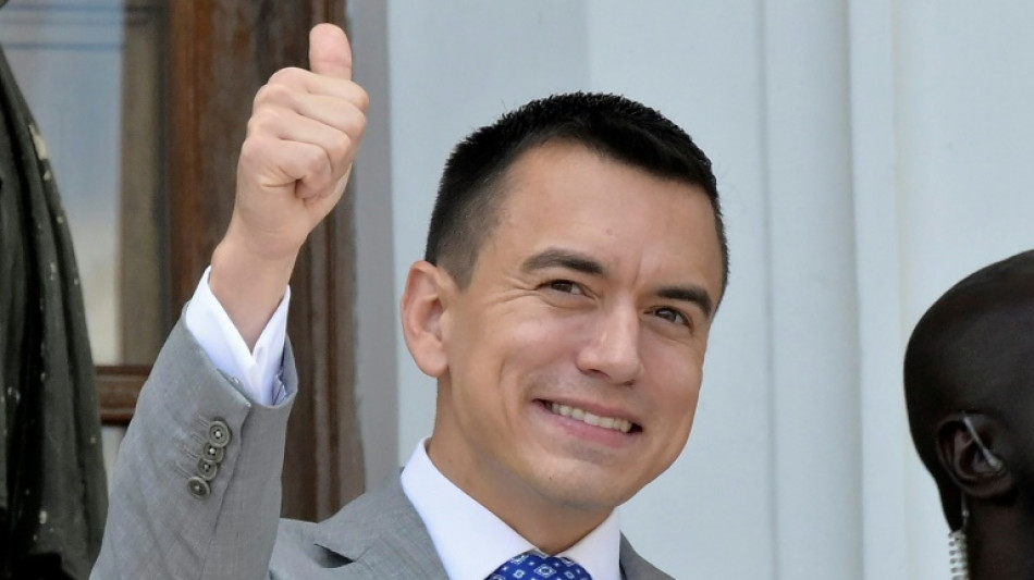 Noboa defende combate &agrave; 'viol&ecirc;ncia e mis&eacute;ria' ao assumir Presid&ecirc;ncia do Equador