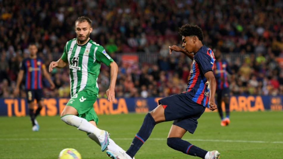 Lamine Yamal becomes Barca's youngest ever La Liga player