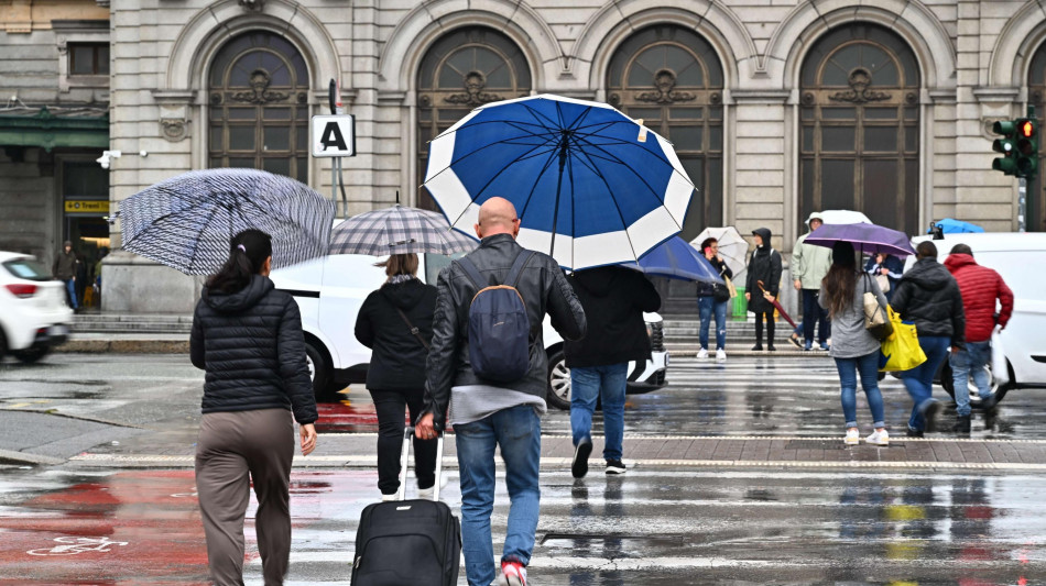 Maltempo,persistono piogge al Nord e Centro, 7 regioni in giallo